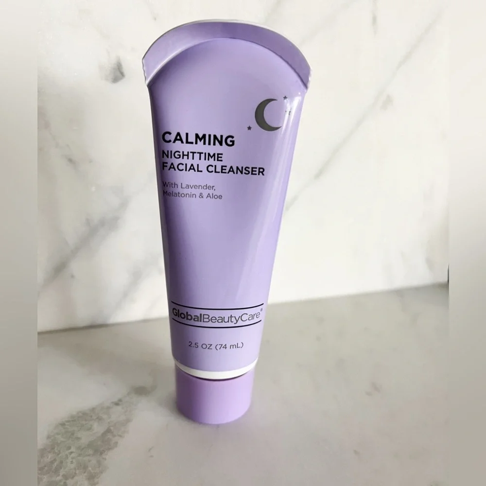 NWT Global Beauty Calming Nighttime Skincare Set Lavender Aloe 4-Piece Gift Set
